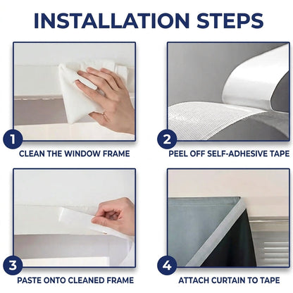Self Adhesive Portable Blackout Curtains