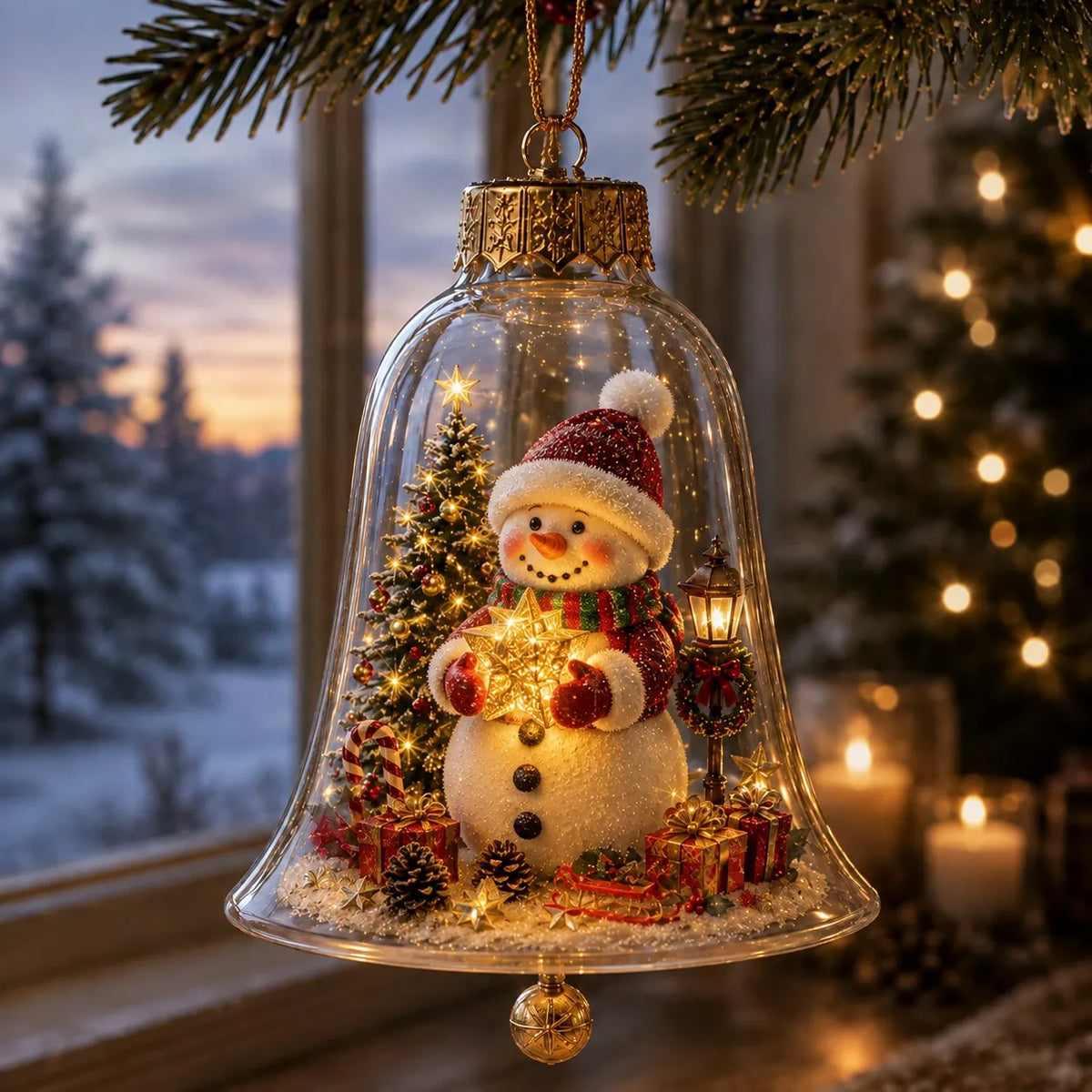 Light-Up Christmas Diorama Ornament
