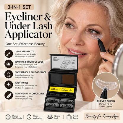 3-in-1 Eye Makeup Stamp Kit — Liner, Lower Lashes & Beauty Mark
