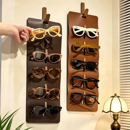 Leather Glasses Organizer