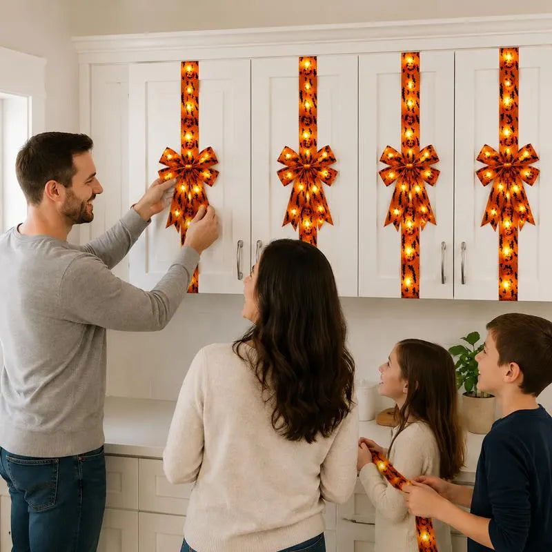 Halloween LED Light-Up Bow
