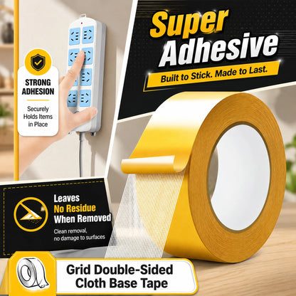 Heavy-Duty Removable Double-Sided Tape, 4 cm × 20 m, Multi-Surface Mounting