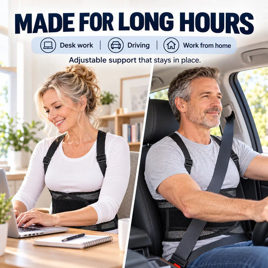 Breathable Posture Corrector - Back Pain Relief & Tummy Control