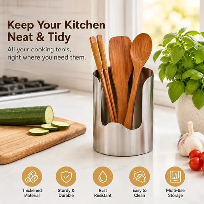 Stainless Steel Utensil Organizer
