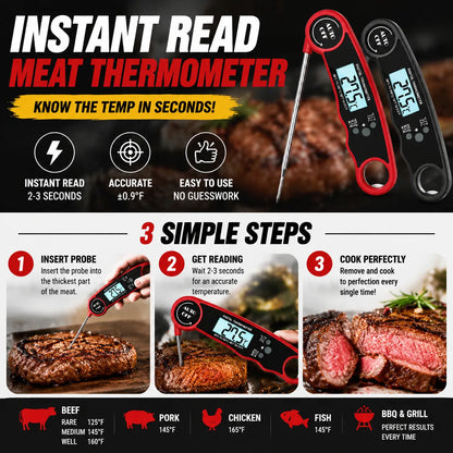 Instant-Read Digital Meat Thermometer (Dual Probe)