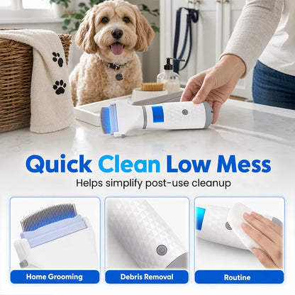 Electric flea comb for pets vacuum cleaning function - includes 3 filters