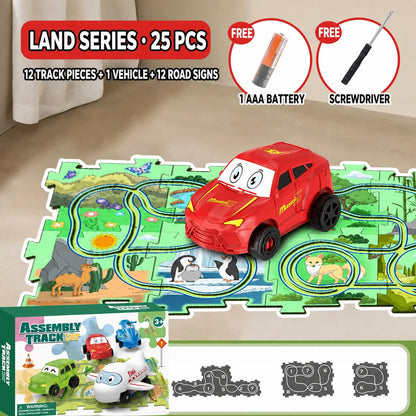 Puzzle Track Car Play Set