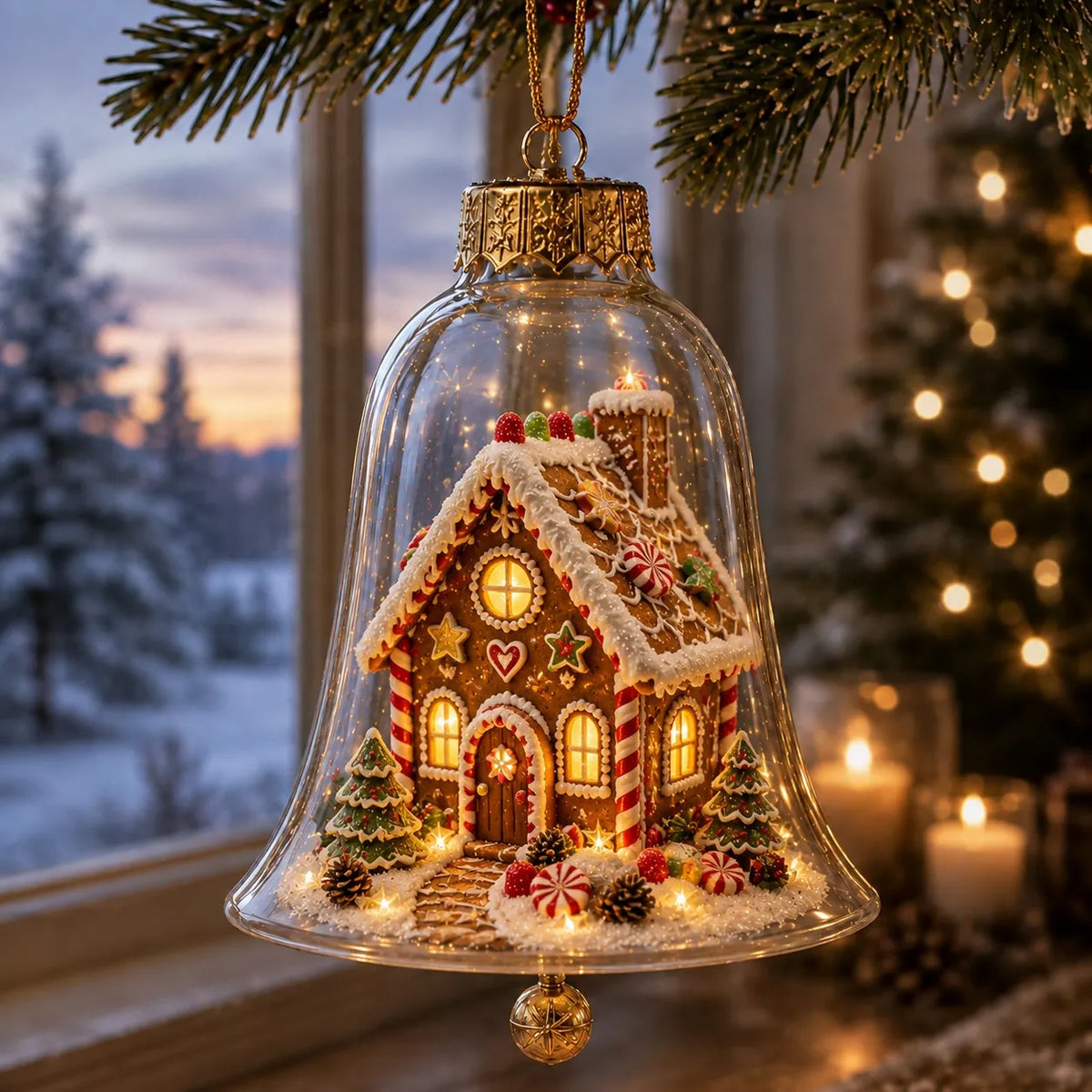 Light-Up Christmas Diorama Ornament