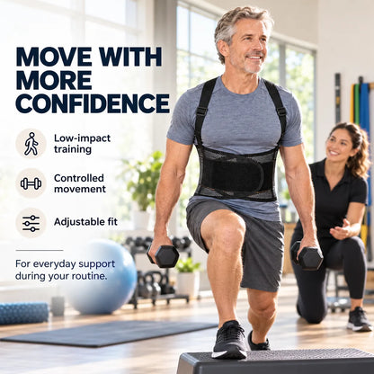Breathable Posture Corrector - Back Pain Relief & Tummy Control