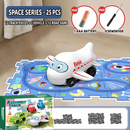 Puzzle Track Car Play Set
