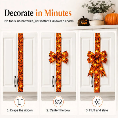 Halloween LED Light-Up Bow