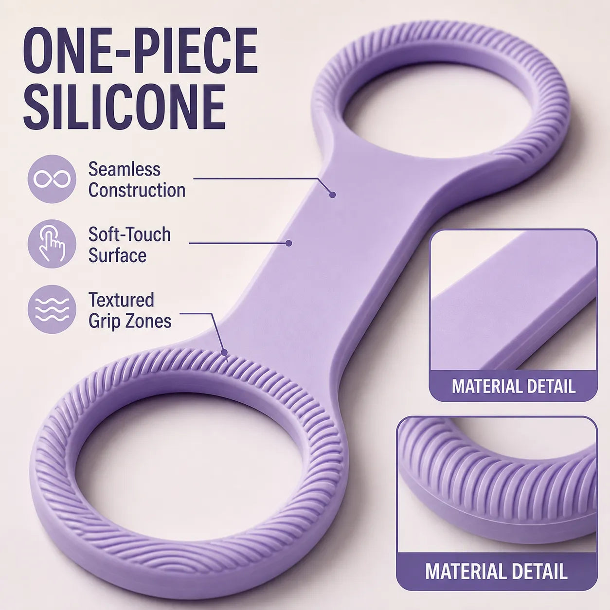 Figure-8 resistance band—relieves back fatigue and corrects posture