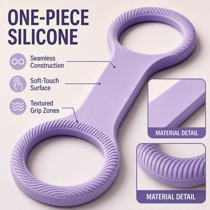 Figure-8 resistance band—relieves back fatigue and corrects posture