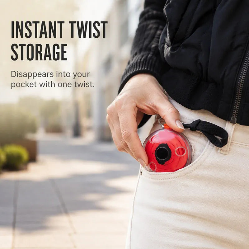 Roll-Up Reusable Shopping Tote with Snap-Button Disc Closure