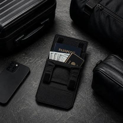 RFID Blocking Hidden Waist Wallet for Travel