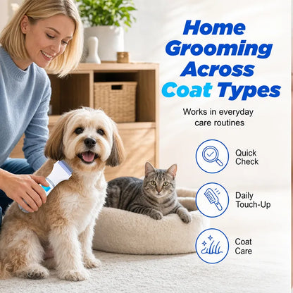 Electric flea comb for pets vacuum cleaning function - includes 3 filters