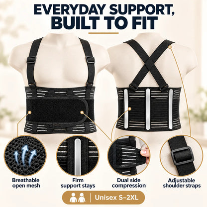 Breathable Posture Corrector - Back Pain Relief & Tummy Control