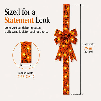 Halloween LED Light-Up Bow