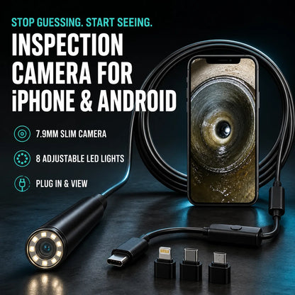 16.4ft HD Endoscope Camera for iPhone & Android