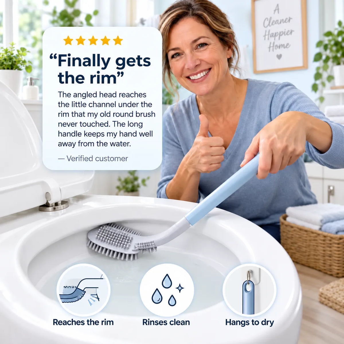 Golf brush head toilet brush.