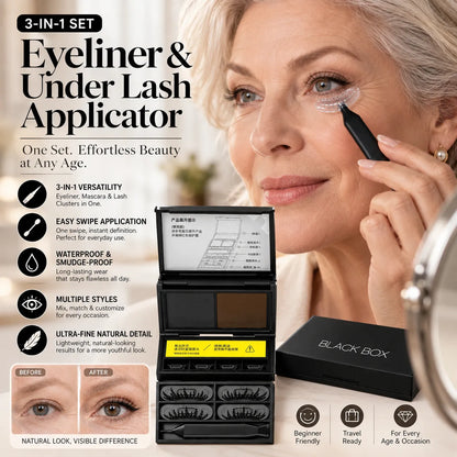 3-in-1 Eye Makeup Stamp Kit — Liner, Lower Lashes & Beauty Mark