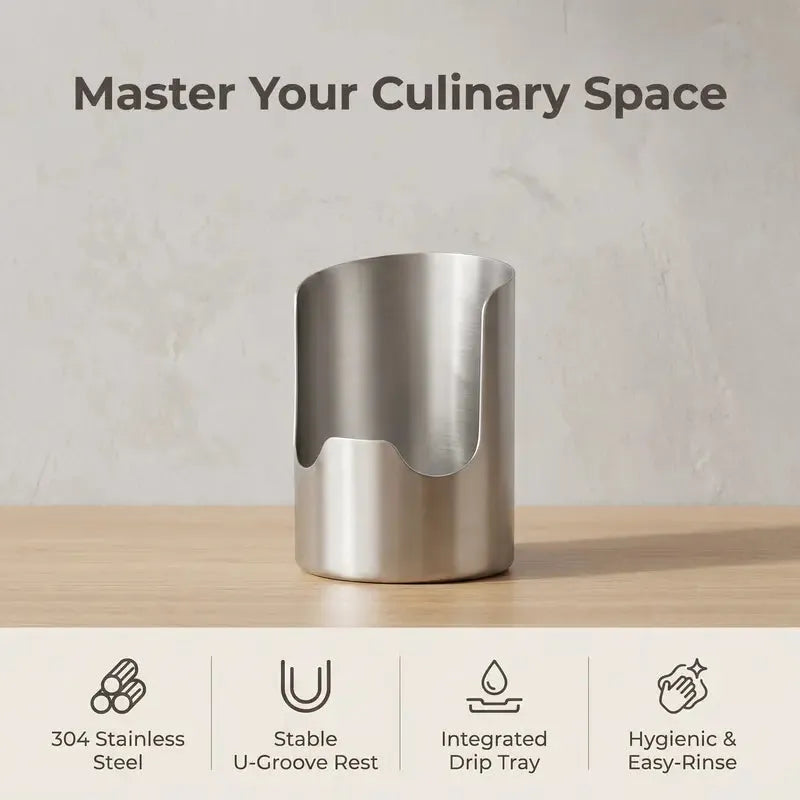 Piulelife™ Stainless Steel Utensil Organizer