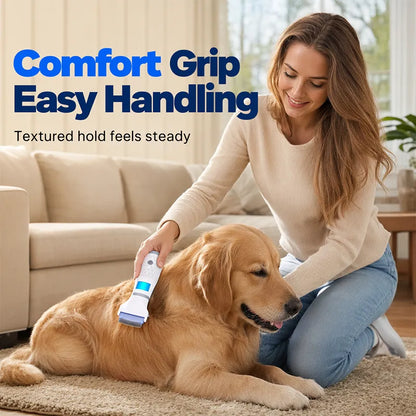 Electric flea comb for pets vacuum cleaning function - includes 3 filters
