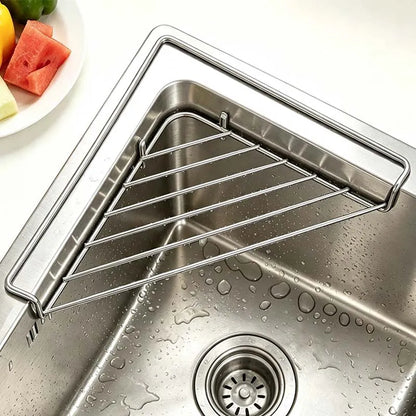 Stainless Steel Corner Sink Shelf