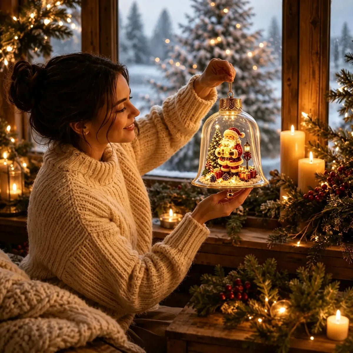 Light-Up Christmas Diorama Ornament
