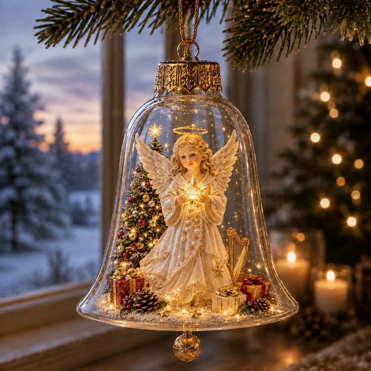 Light-Up Christmas Diorama Ornament