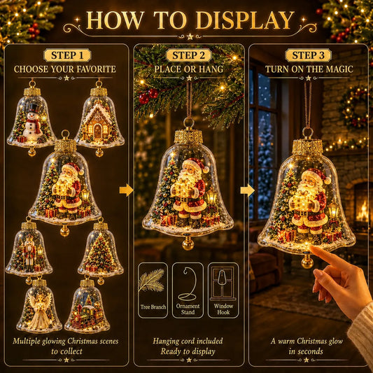 Light-Up Christmas Diorama Ornament