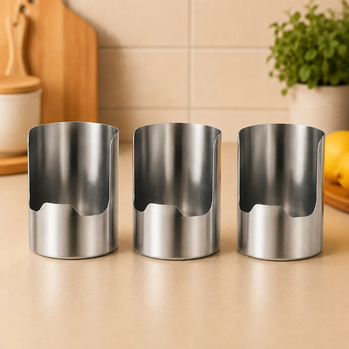 Piulelife™ Stainless Steel Utensil Organizer