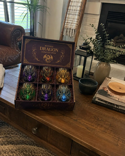 3D Mythic Dragon Glass Art Cup