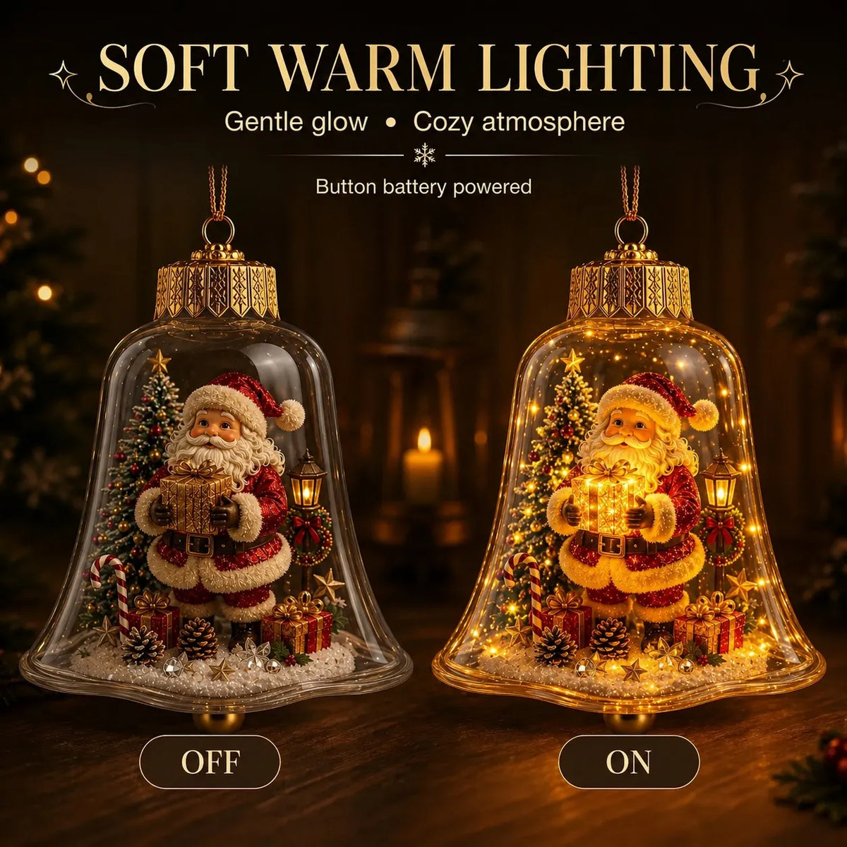Light-Up Christmas Diorama Ornament
