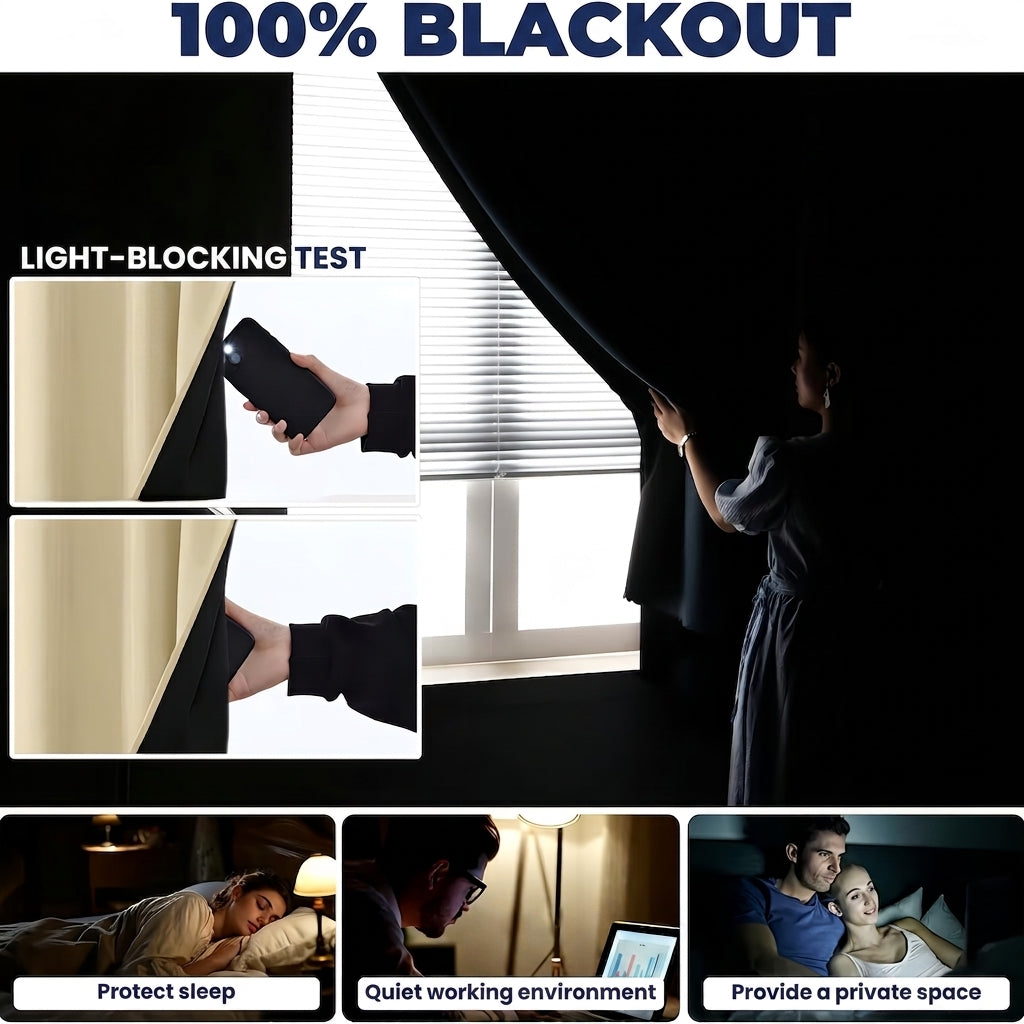Self Adhesive Portable Blackout Curtains