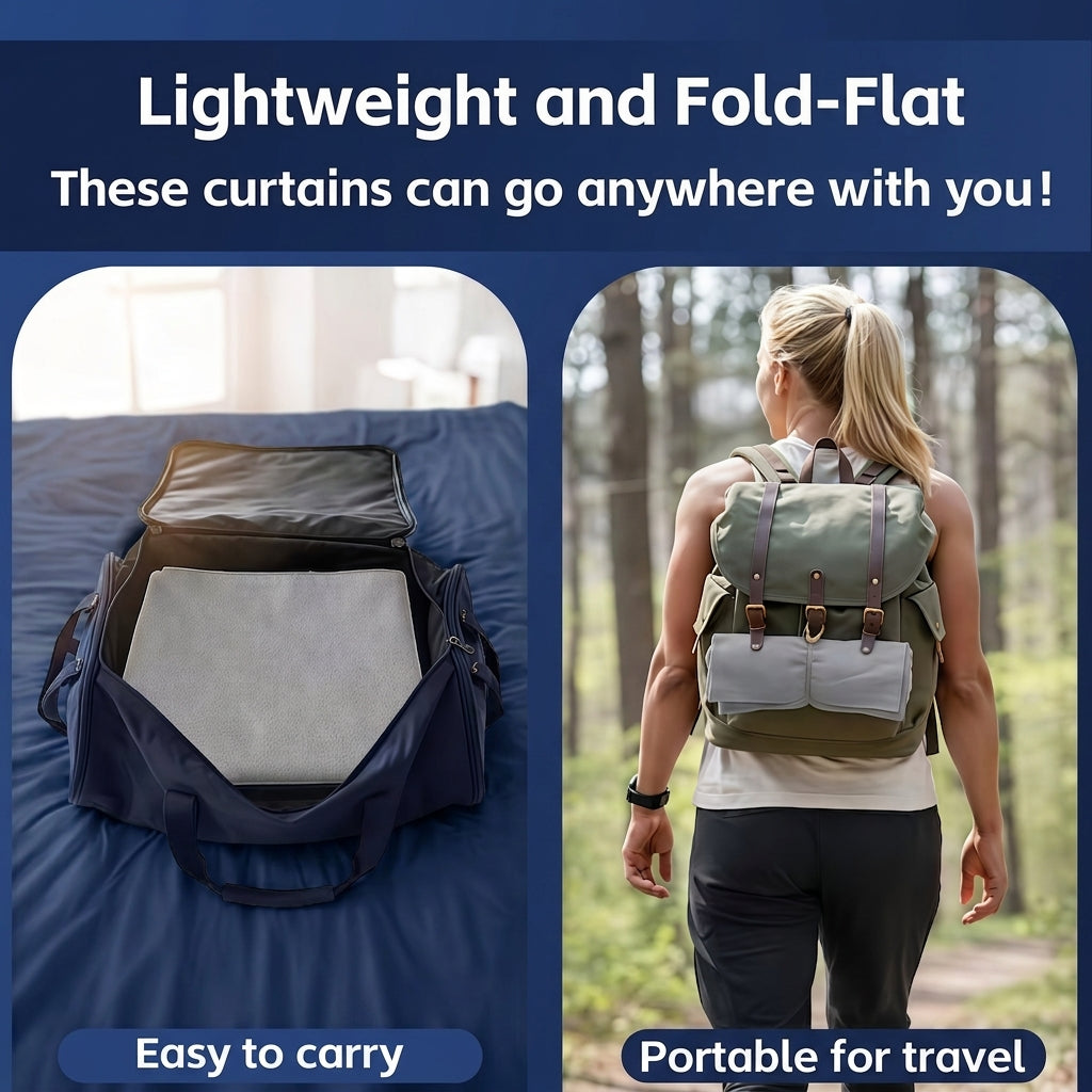 Self Adhesive Portable Blackout Curtains