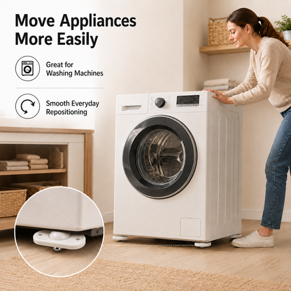 Universal 360° Rotating Self Adhesive Wheels Set