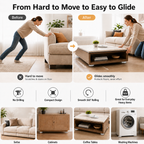 Universal 360° Rotating Self Adhesive Wheels Set