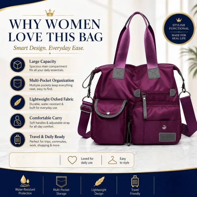 Large Capacity Waterproof Tote Bag for Women