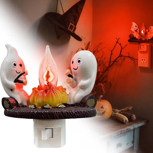 Halloween Ghost Campfire Night Light