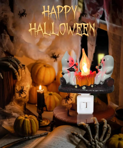 Halloween Ghost Campfire Night Light`