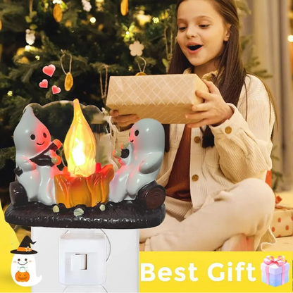 Halloween Ghost Campfire Night Light`