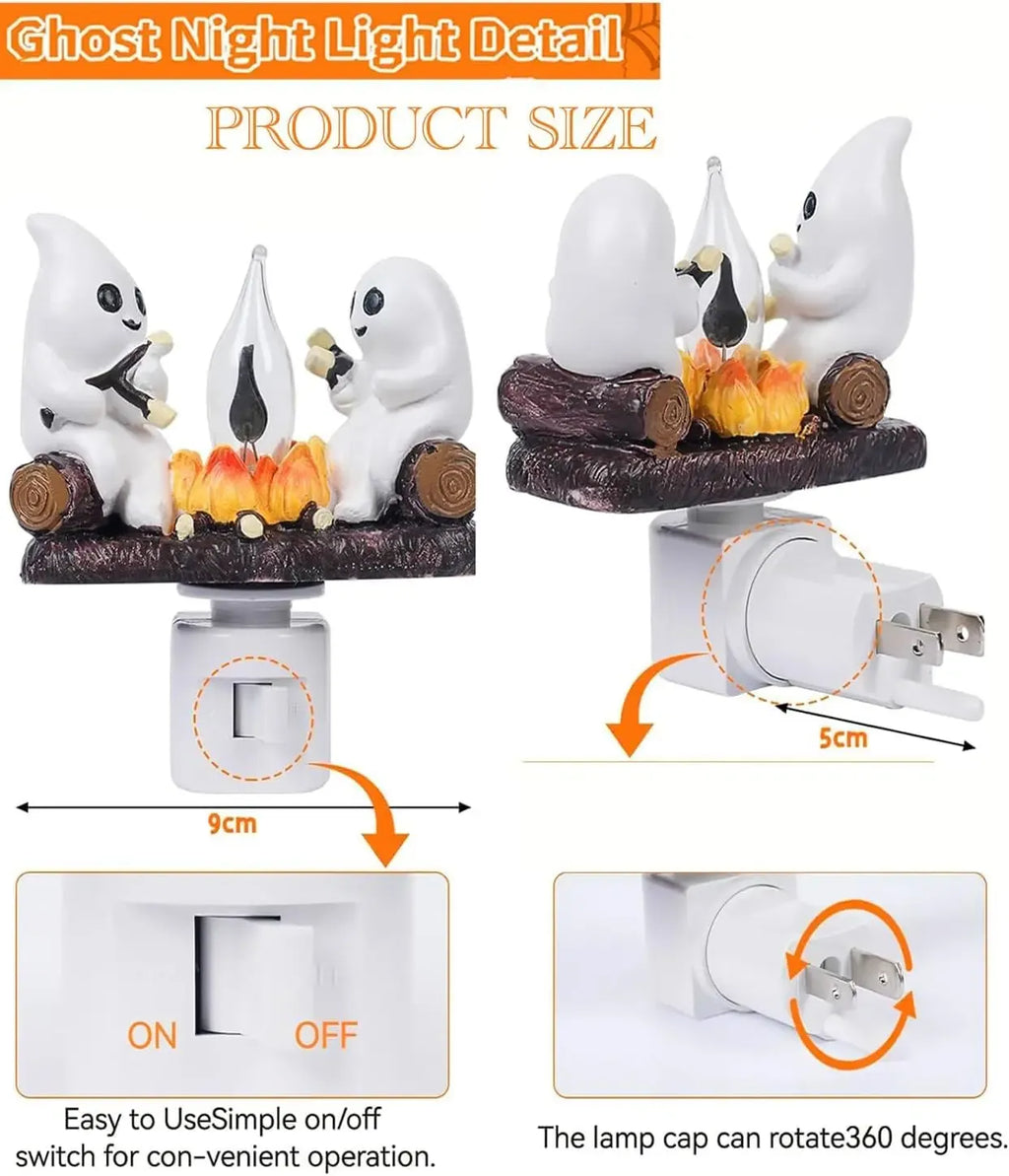 Halloween Ghost Campfire Night Light