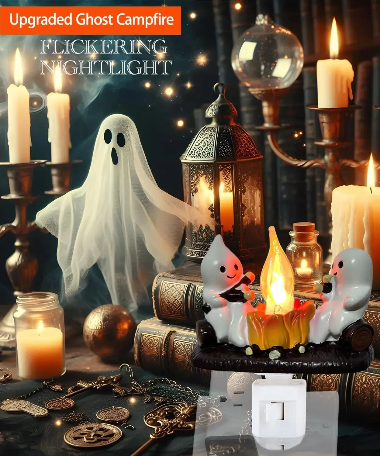 Halloween Ghost Campfire Night Light