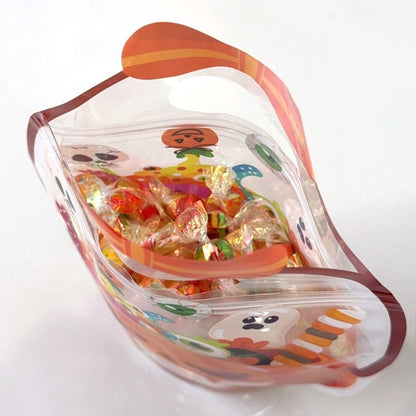 Plastic Halloween Gift Bags -with Handles-(1 pack= 10 pcs)