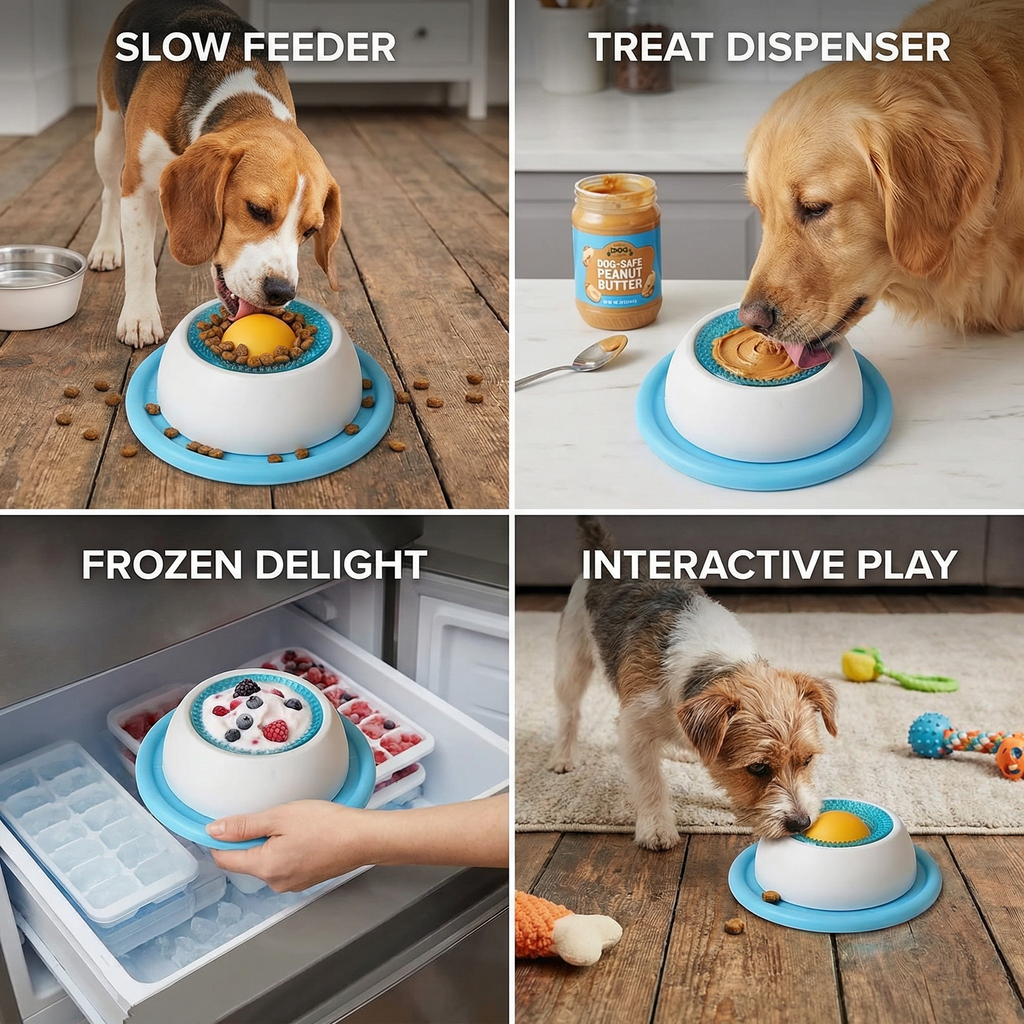 Interactive Lick Mat Slow Feeder Enrichment Toy for Dogs