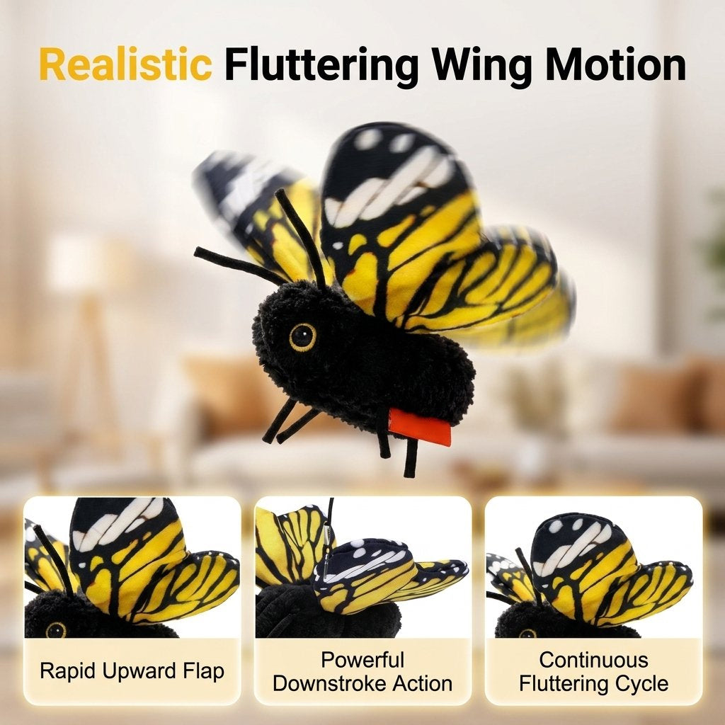 🐈Interactive Electric Butterfly Cat Toy with Fluttering Wings