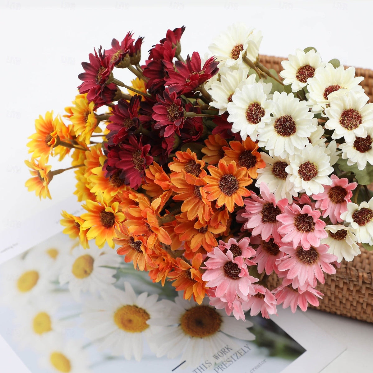 Artificial Outdoor Mums Flowers - UV resistant, Waterproof, Windproof🌼