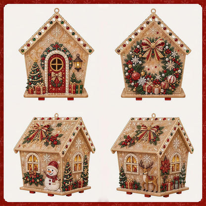 Christmas Diamond Painting Wooden House Kit
