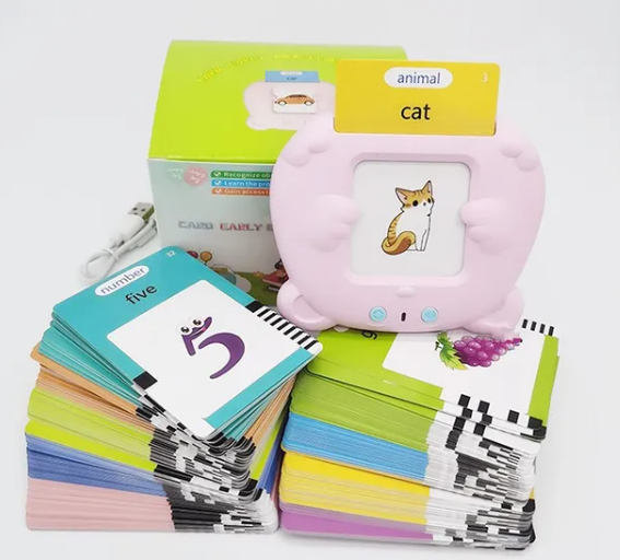Kids Talking Flash Cards English Learning Language Toy Educational